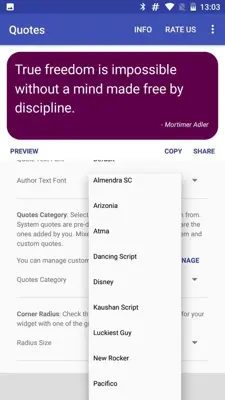 Quotes android App screenshot 7